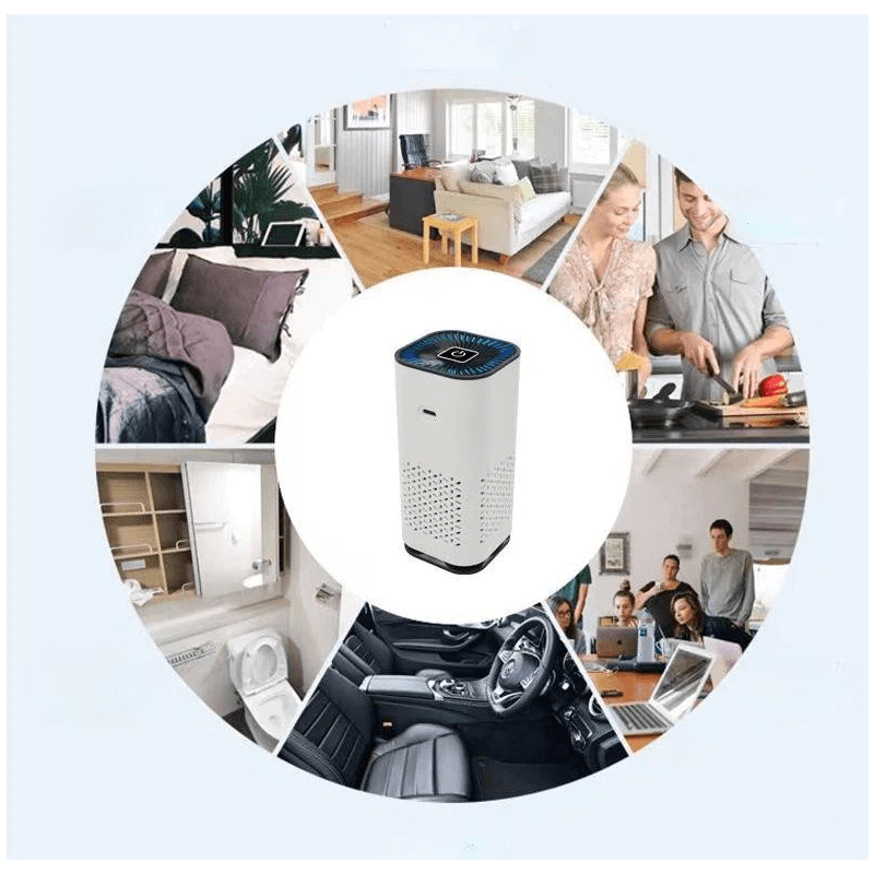 Bærbar Ionisk Luftrenser med HEPA-filter