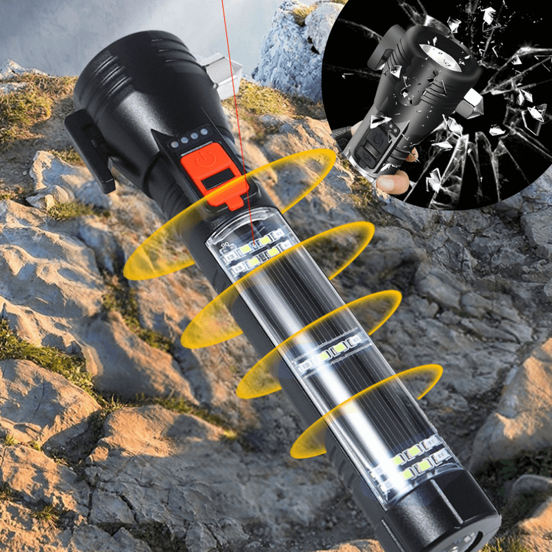 9 i 1 Nød Solar Lommelykt