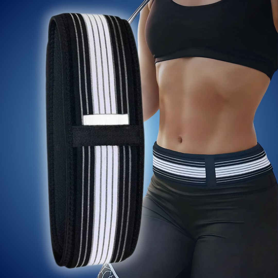 BackGuard Korsryggstøttebelte | Lindring av smerter i korsryggen - Justerbar passform for holdningskorrigering - Skadeforebygging - Aktiv bruk