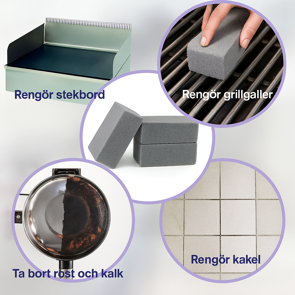 GrillMaster™ Rengjøringsstein – Effektiv grillrengjøring uten kjemikalier