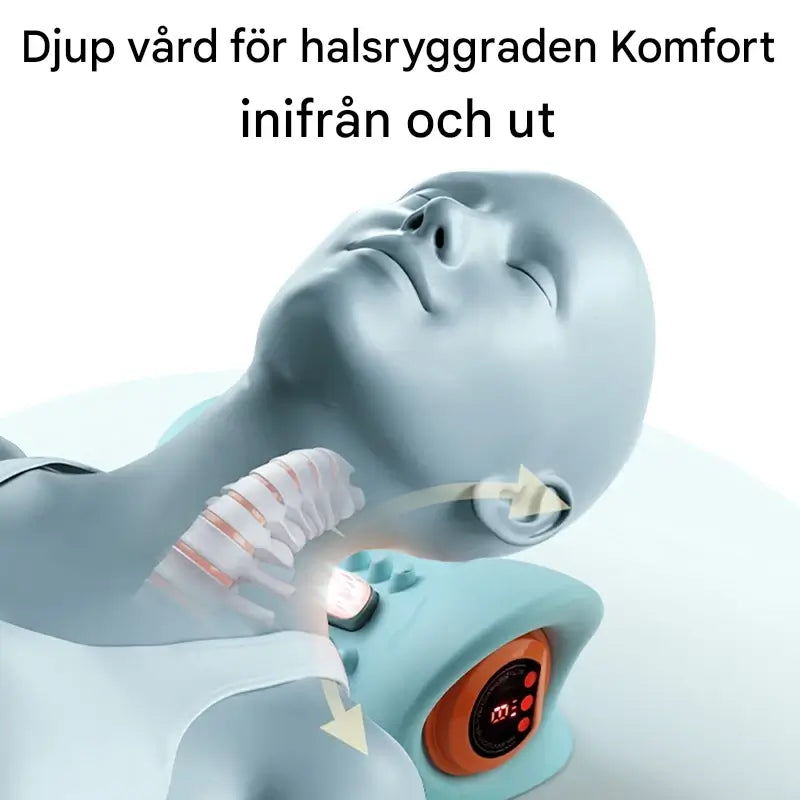 ThermaEase - Elektrisk nakkemassasjepute med varme og EMS-teknologi