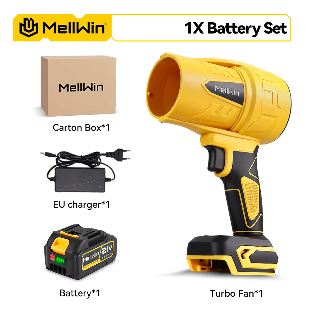 Mellwin™ Batteridrevet Luftblåser – Snø, Løv & Bil