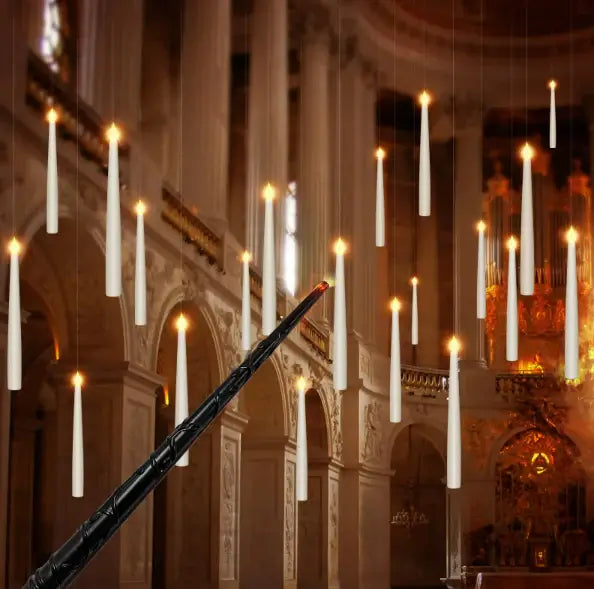 Svevende LED-lys med Magisk Fjernkontroll - Flammeløse Hengende Lys