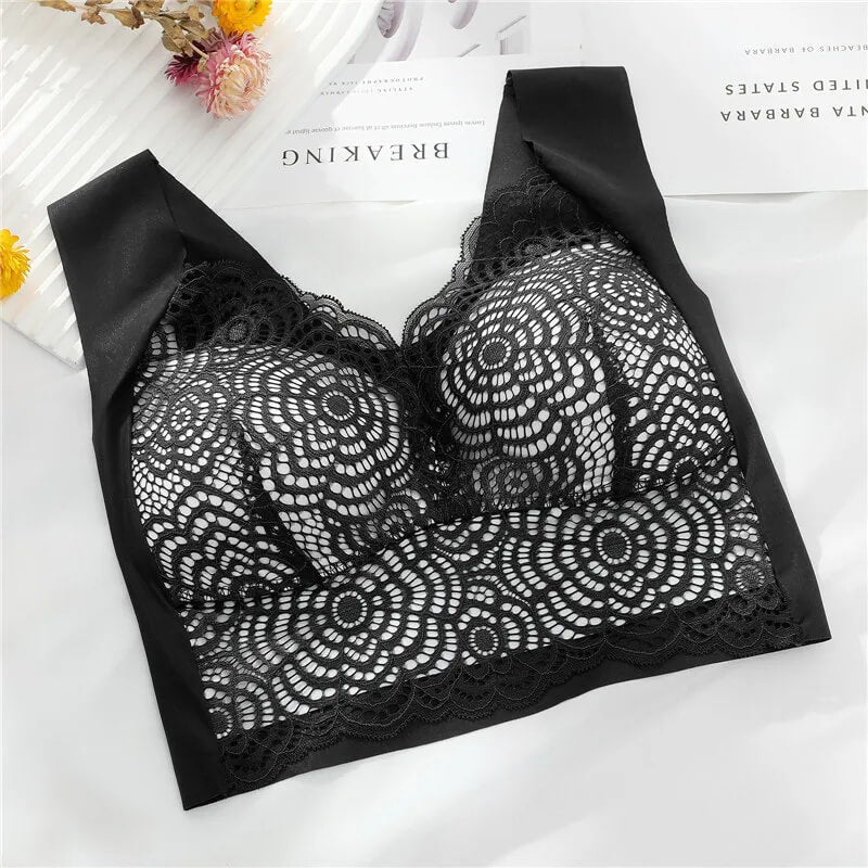 ComfortMax - Pluss Størrelse Sømløs BH for Kvinner M-5XL - Trådløs Minimizer - Push Up