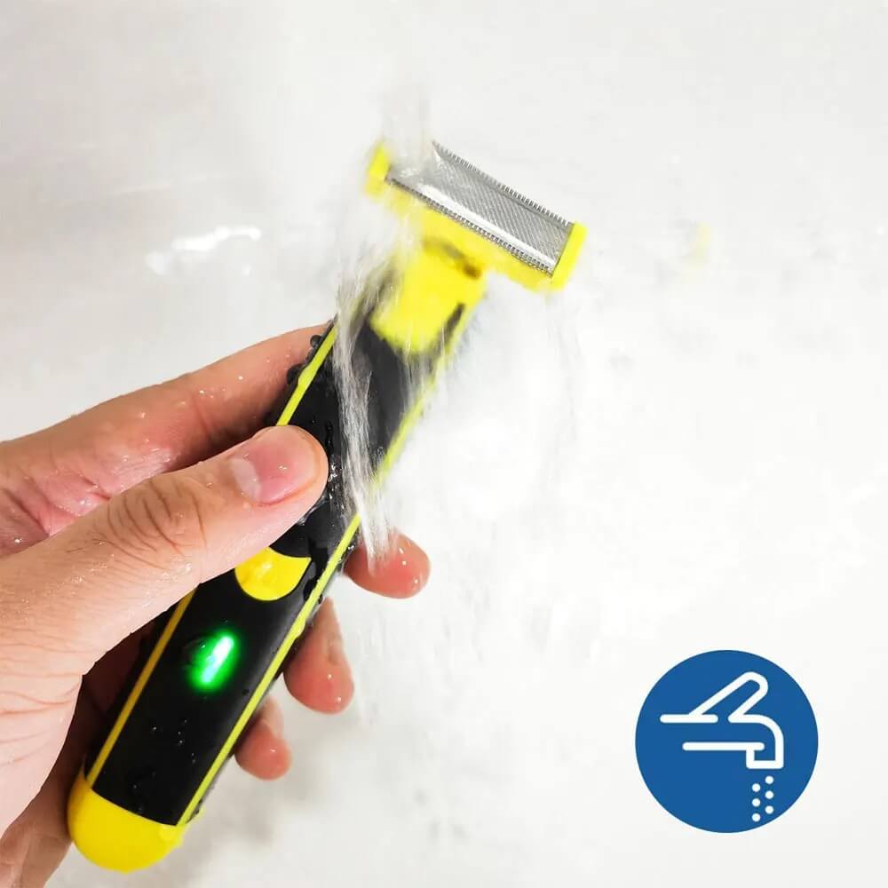 TrimFlex Barbermaskin - Vanntett, Dobbelbladet & Oppladbar for Reise og Hverdag