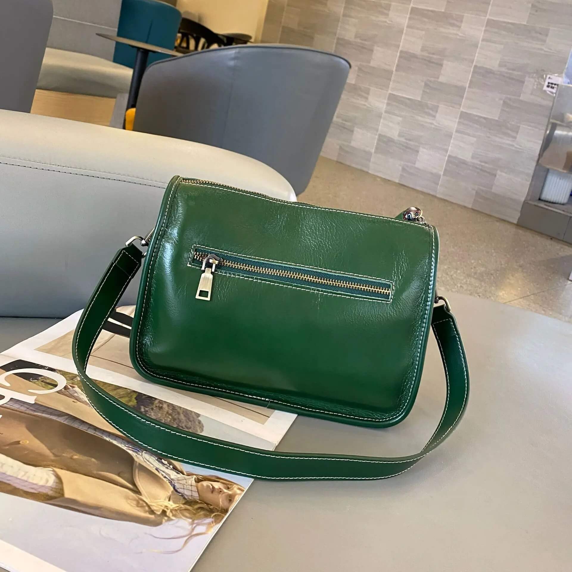 Luksus Skinnveske – Romslig og elegant håndveske i ekte skinn