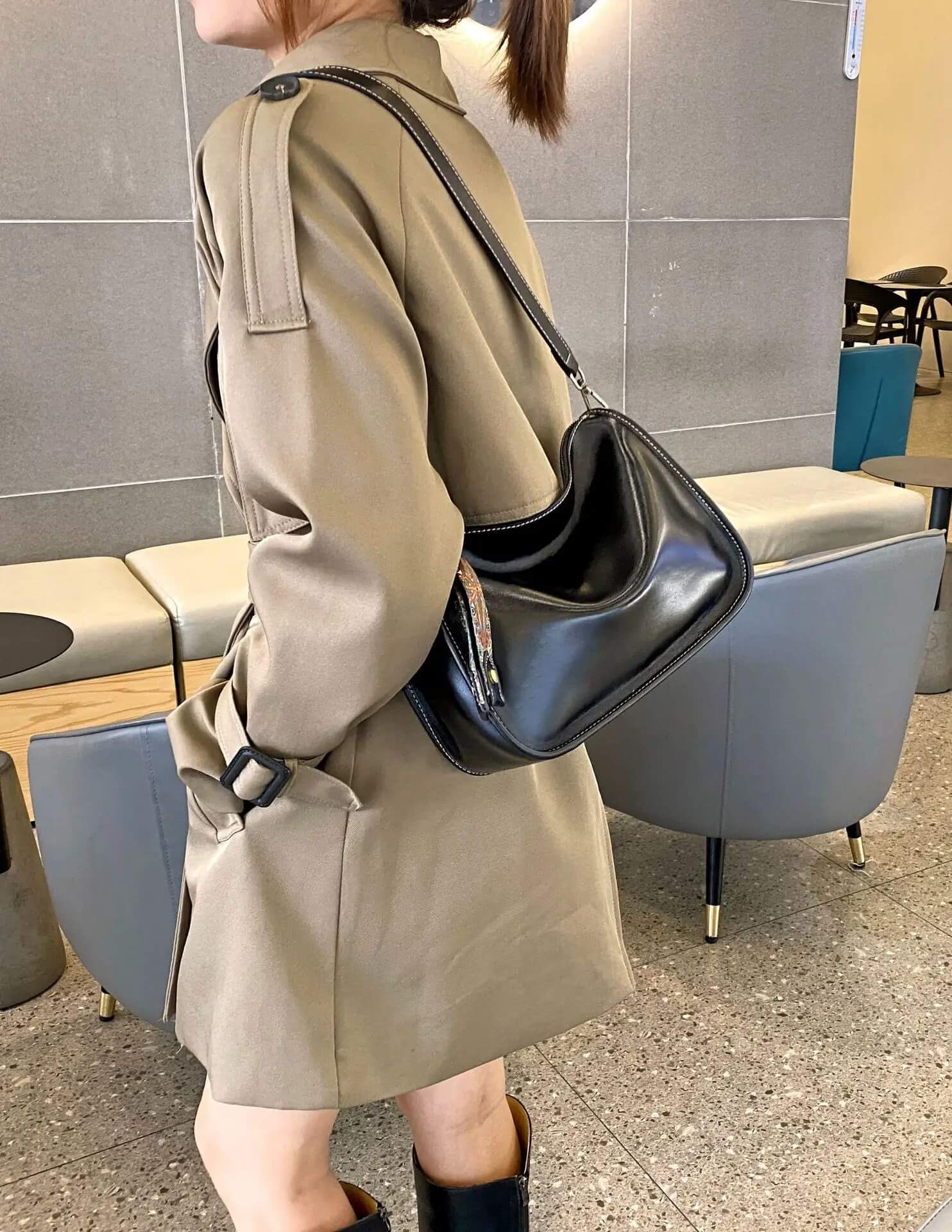 Luksus Skinnveske – Romslig og elegant håndveske i ekte skinn