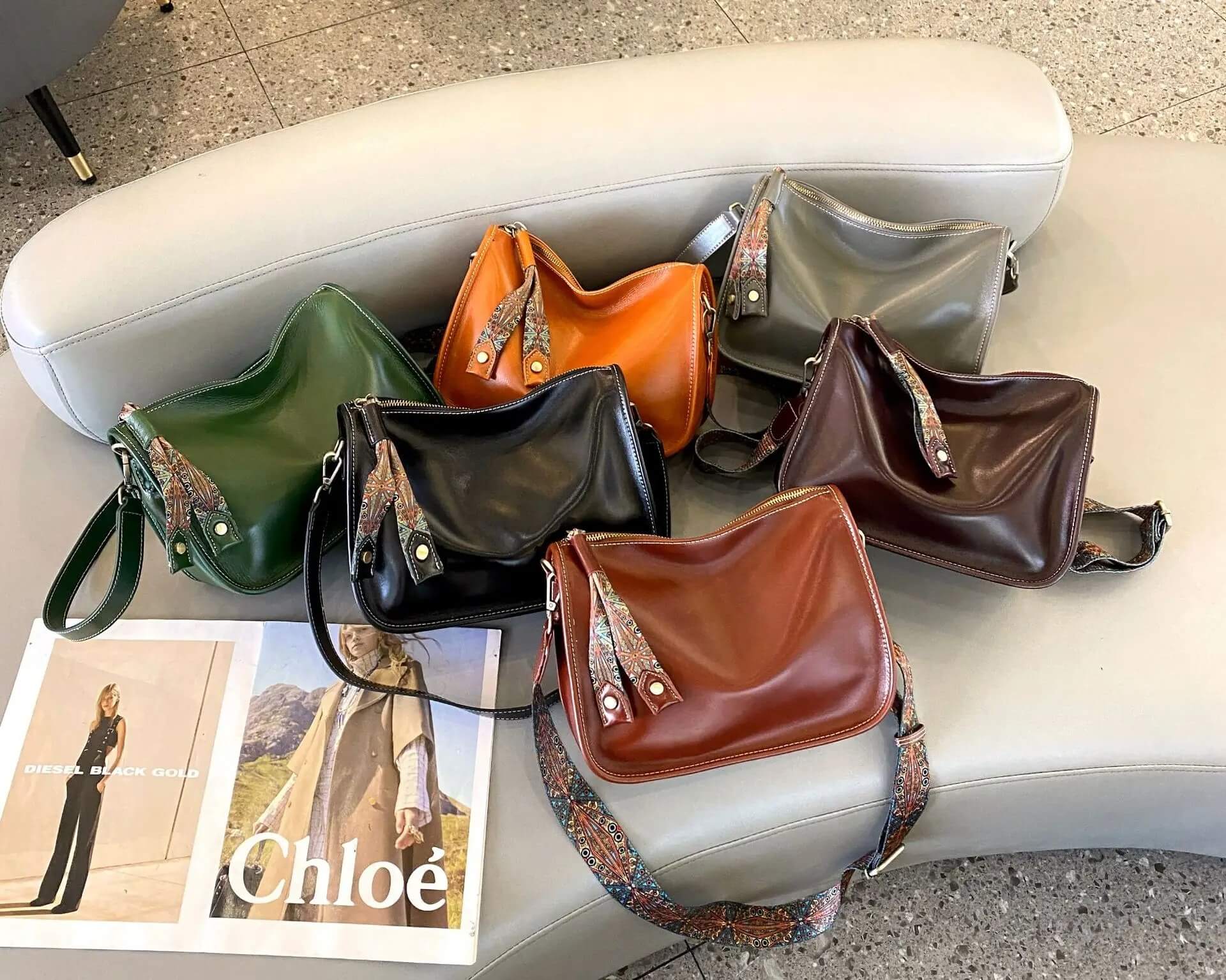 Luksus Skinnveske – Romslig og elegant håndveske i ekte skinn