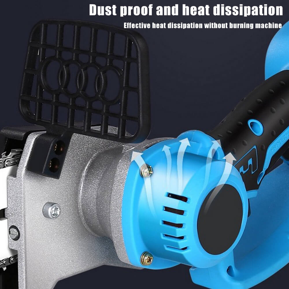 8" og 10" Elektrisk Trådløs Motorsag med 2x Batterier