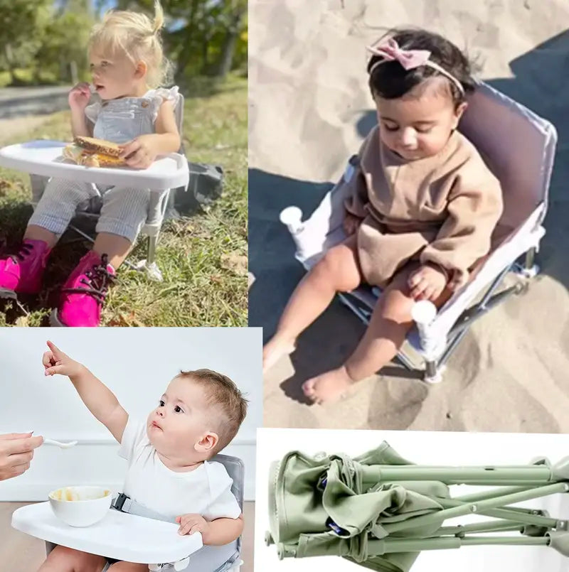 Sammenleggbar Barnestol: Kompakt & Bærbar