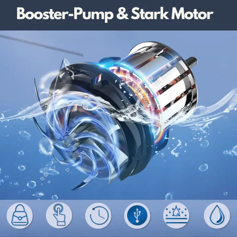 Portabel Vannpumpe: Sett med Slange og Dyser