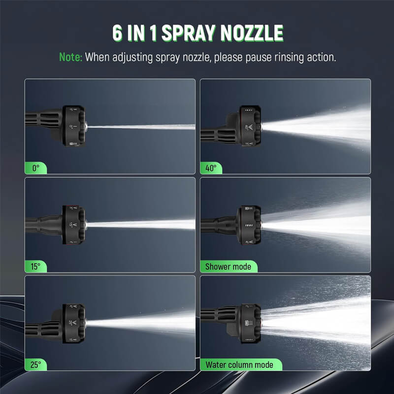 1200PSI Trådløs Høytrykksspyler Pro med 2 Batterier