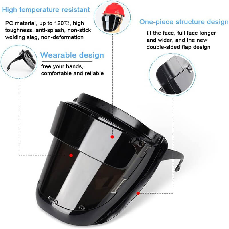 180° Stor Utsikt Bærbar Sveisemaske