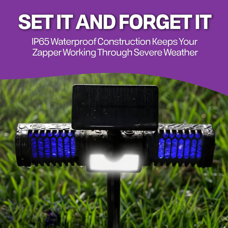 2-i-1 Solar Myggdreper og Flomlys