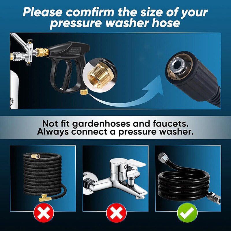 2 i 1 Skumkanon Trykkvaskerpistol