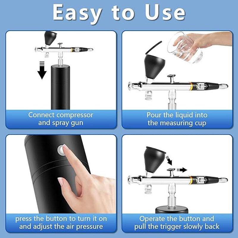 32PSI Kompressor Airbrush Sett