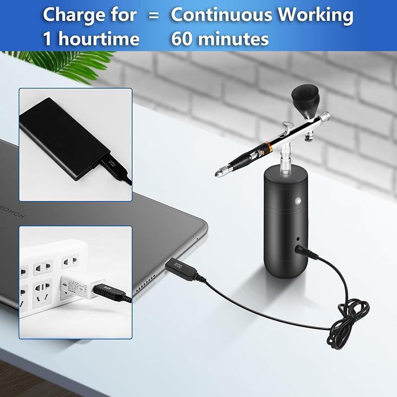 32PSI Kompressor Airbrush Sett