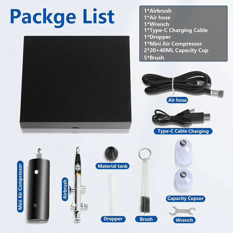 32PSI Kompressor Airbrush Sett