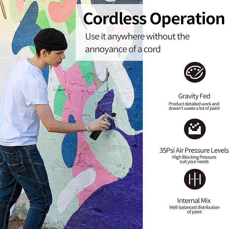 32PSI Kompressor Airbrush Sett