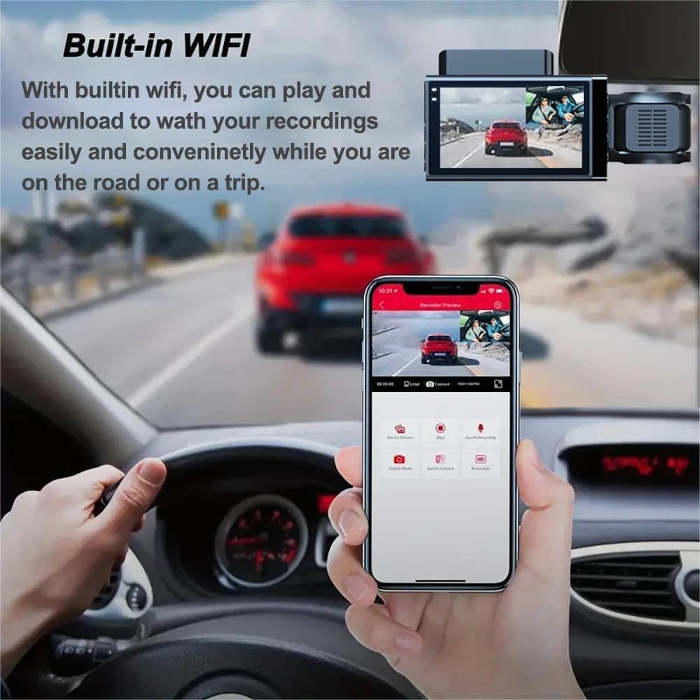 3-kanals dashbordkamera