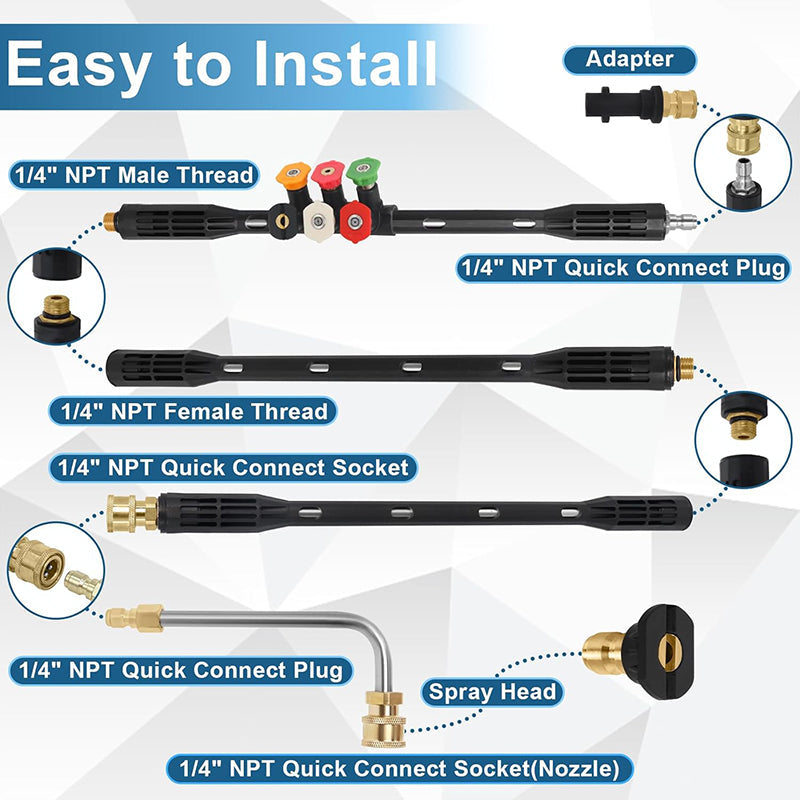 4000PSI Oppgradert Forlengelsesrør for Høytrykksspyler