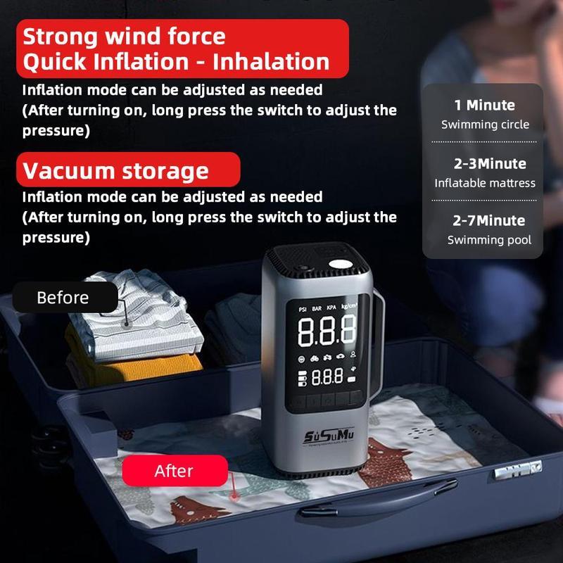 9-i-1 Bil Hoppstarter med Luftkompressor