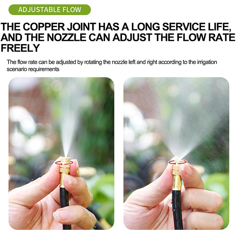 Dryppvanningssett med 360° fleksibel slange