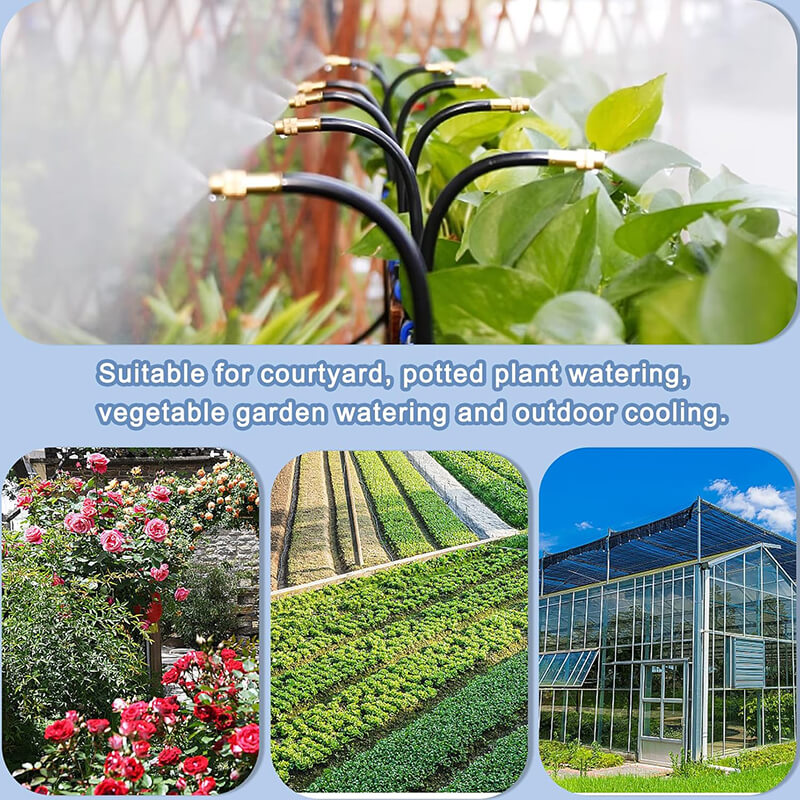 Dryppvanningssett med 360° fleksibel slange