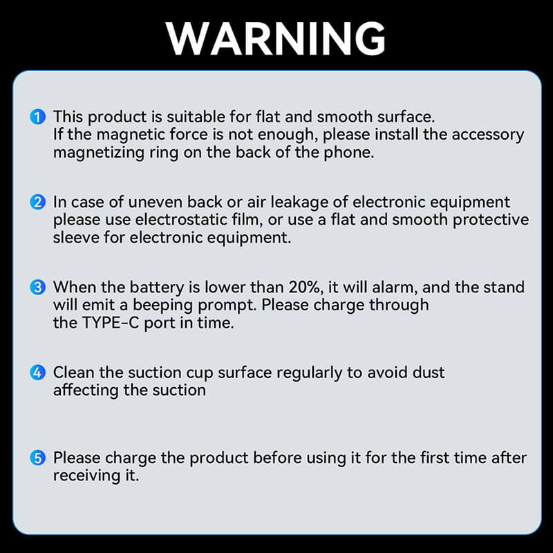 Elektrisk vakuum magnetisk biltelefonholder