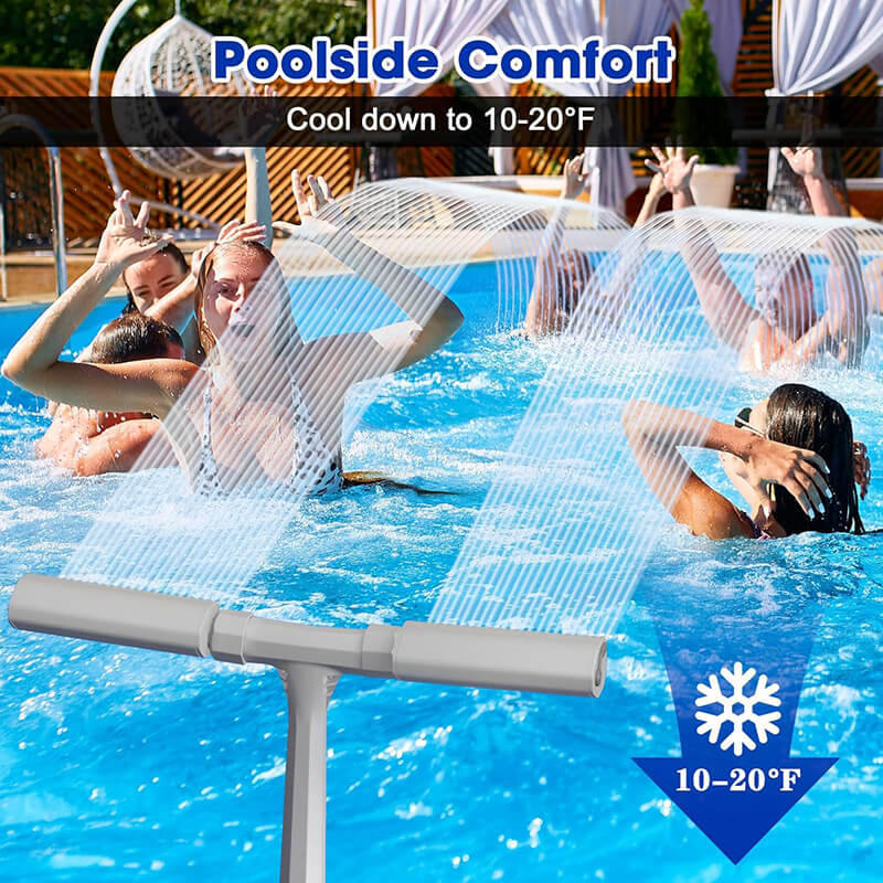 Solar Bassengfontene med Lys