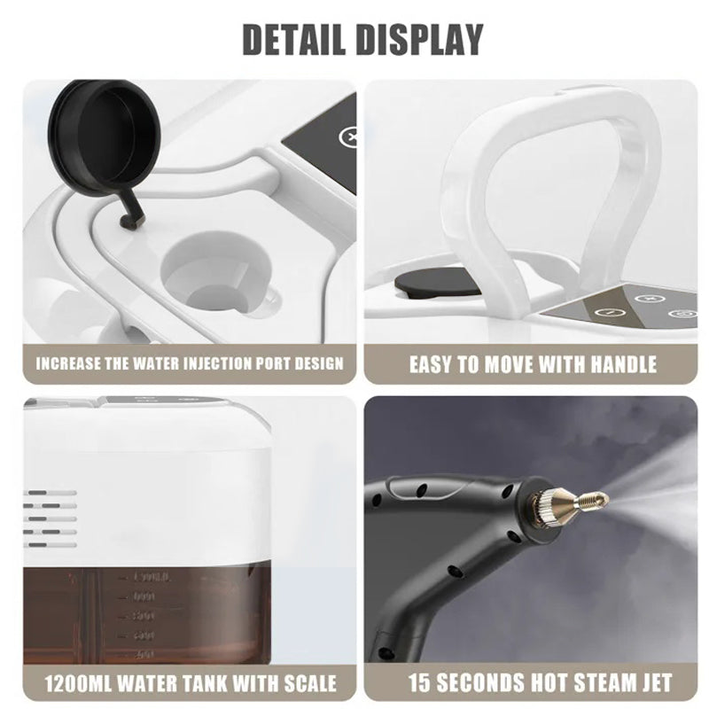 2500W Høytrykk Damprenser med Hansker