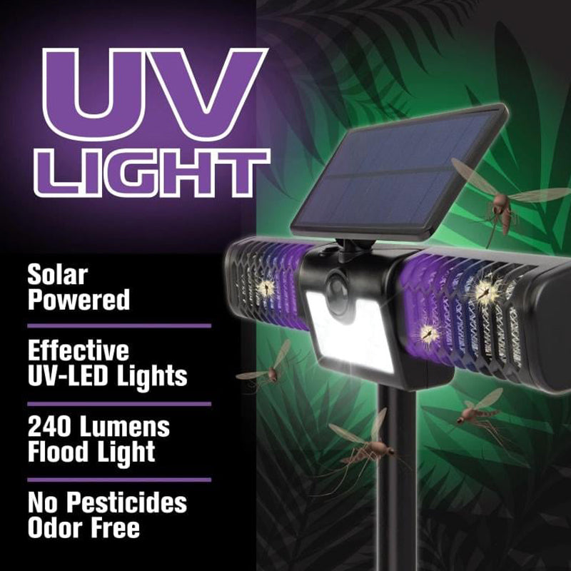 2-i-1 Solar Myggdreper og Flomlys