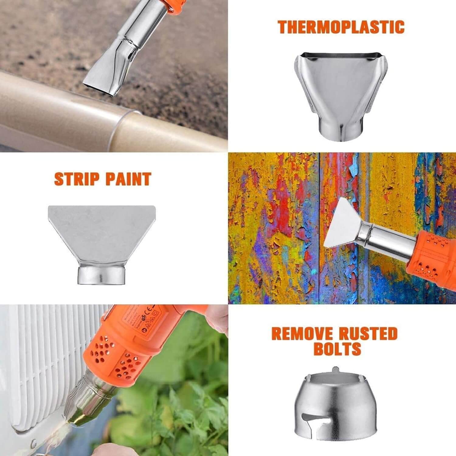 Elektrisk ugressbrenner 3 i 1