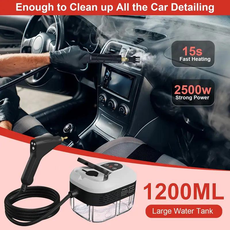 2500W Høytrykk Damprenser med Hansker