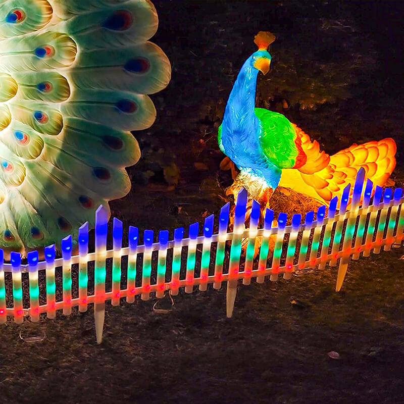 8-pakning solcelle gjerdelampe for hagen