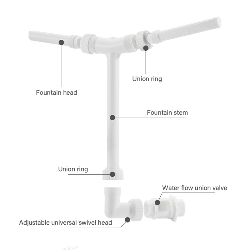 Solar Bassengfontene med Lys