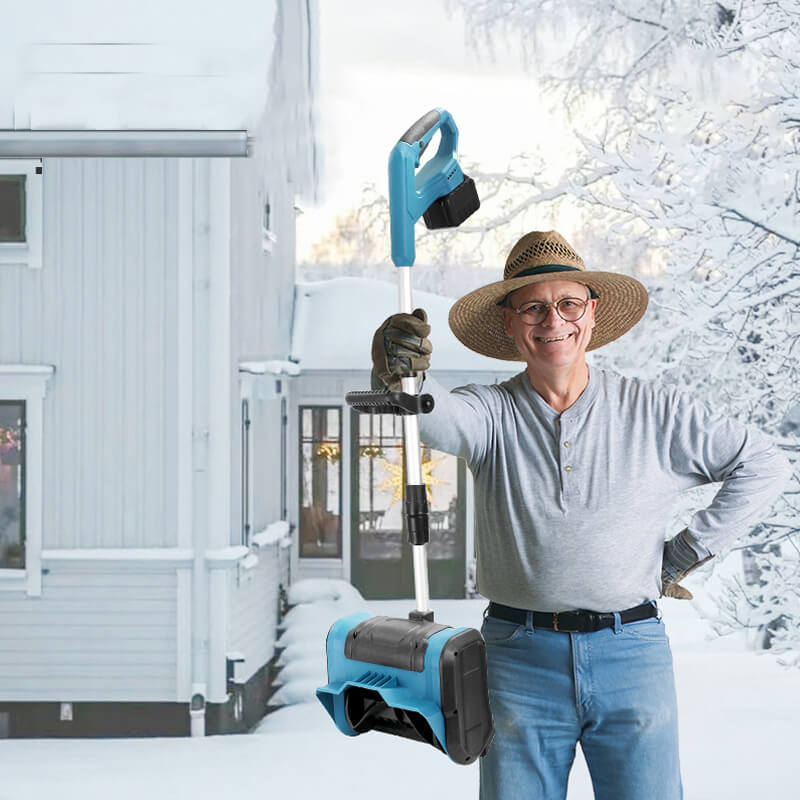 12 tommer trådløs snøskuffe med 2 batterier