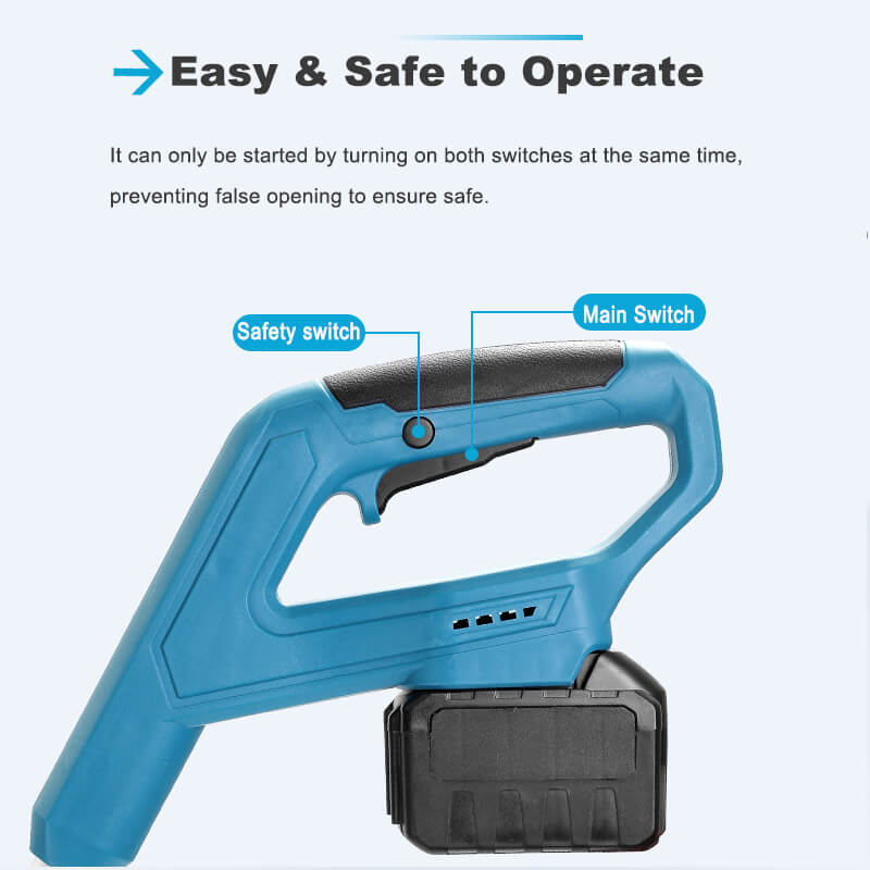 12 tommer trådløs snøskuffe med 2 batterier