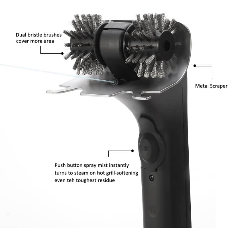 Elektrisk damp grillbørste