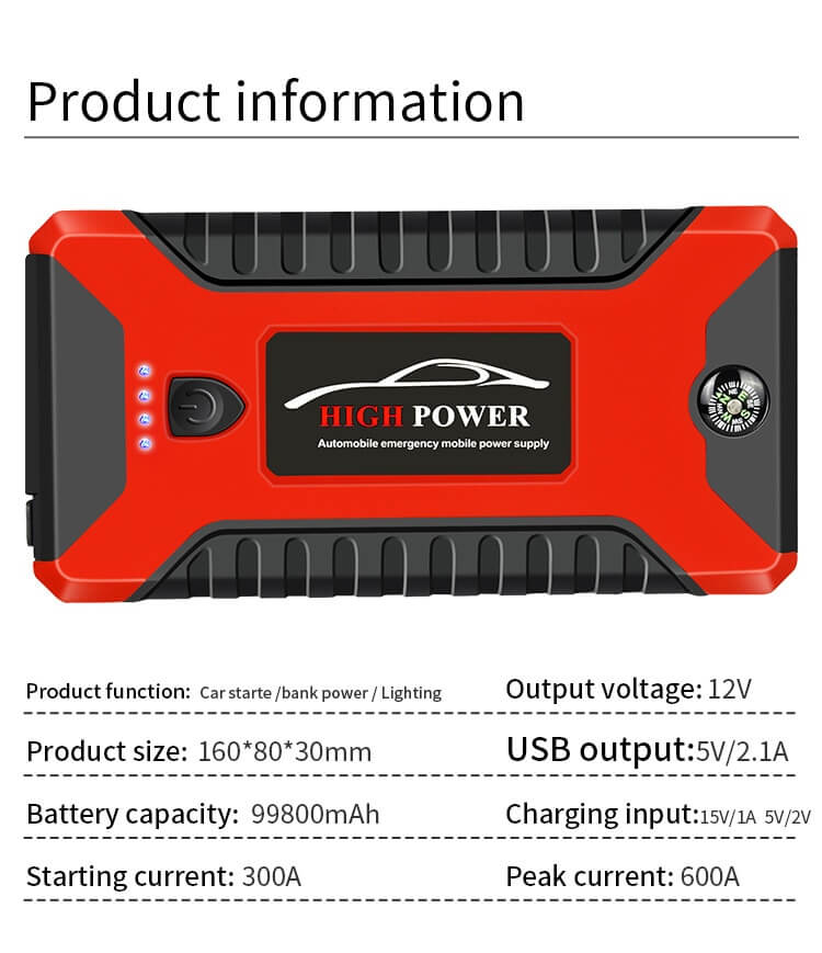 Startbooster og Power Bank Pro