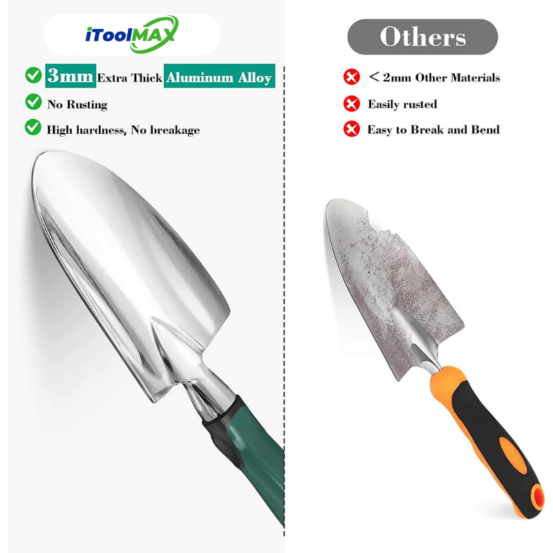 11 delers hageredskapssett i aluminiumslegering