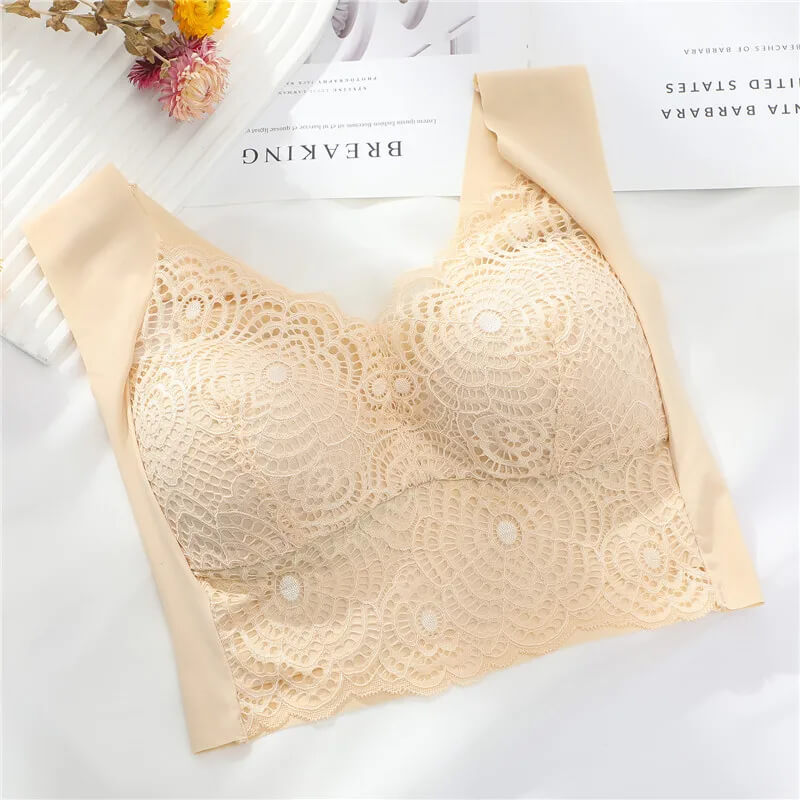 ComfortMax - Pluss Størrelse Sømløs BH for Kvinner M-5XL - Trådløs Minimizer - Push Up