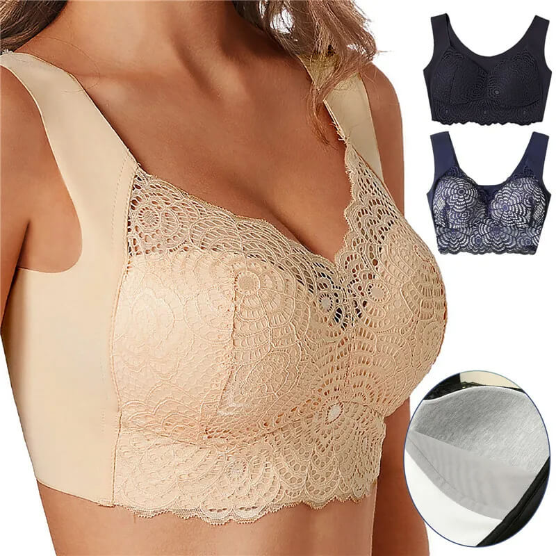 ComfortMax - Pluss Størrelse Sømløs BH for Kvinner M-5XL - Trådløs Minimizer - Push Up