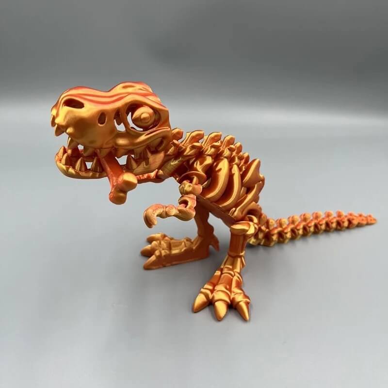 DinoFlex - Bevegelig 3D-printet Dinosaurmodell for Lek og Dekor
