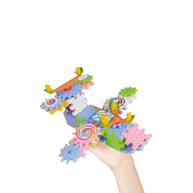 Elektrisk Byggemodell – 3D-puslespill med gir for barn