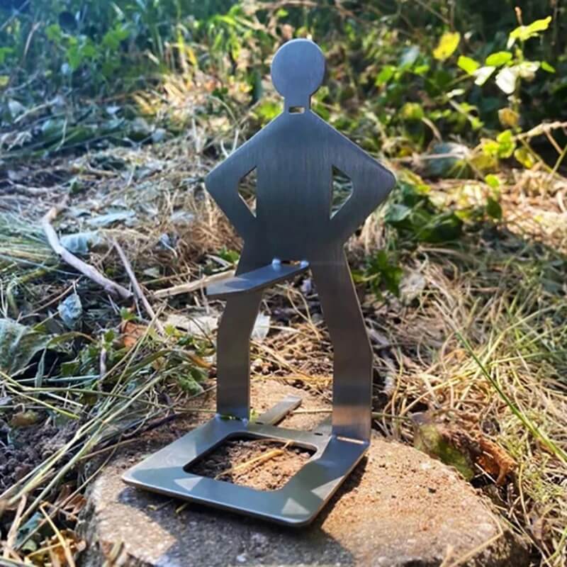 Sausbro - Bærbar pølseholder i rustfritt stål for camping, grill og piknik 5 stk