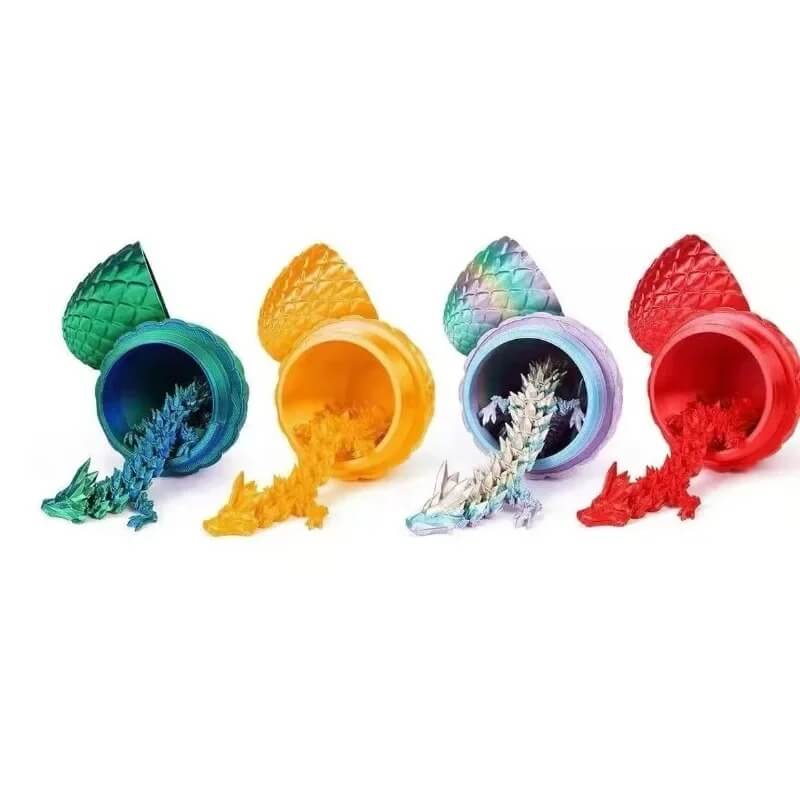 MystiCore - 3D-printet drageegg med bevegelig minidrage – en magisk detalj for skrivebordet eller barnerommet