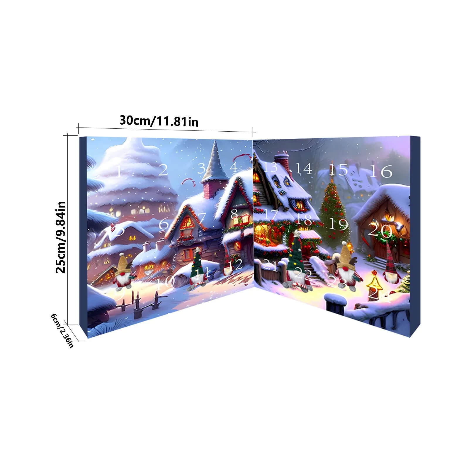 Jule Nisse & Halloween Adventskalender 2024 - Nedtelling med Samlefigurer, Barnevennlig Hjemmedekorasjon og Nedtellingskalender