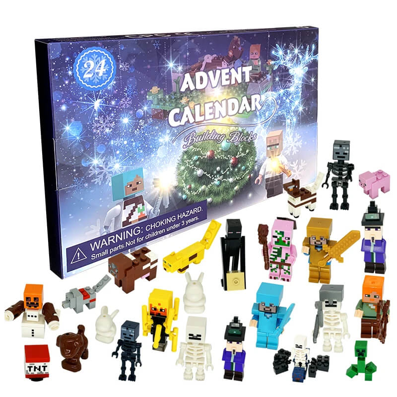 MiniCraft - Adventskalender med 24 Dagers Nedtelling og Actionfigurer