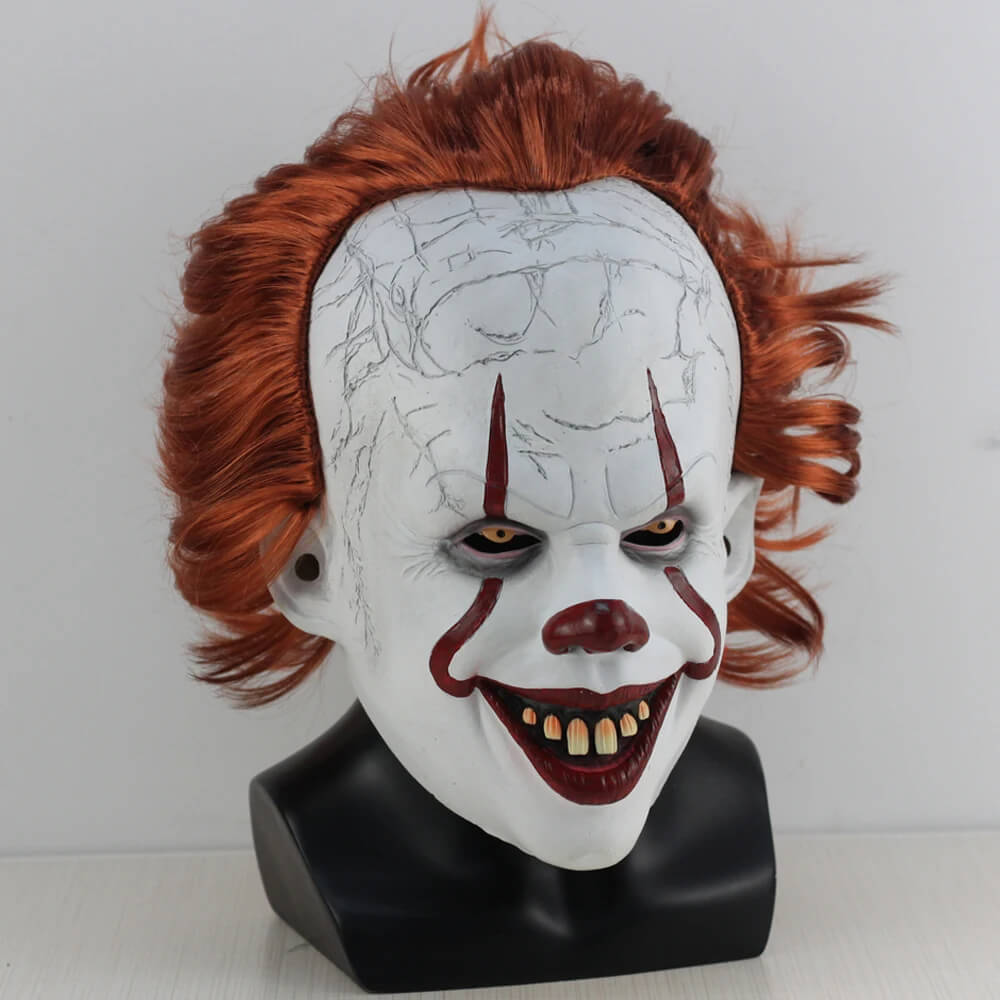 Halloween Pennywise Klovnemaske – Skremmende Demonklovn for Halloween og Karneval